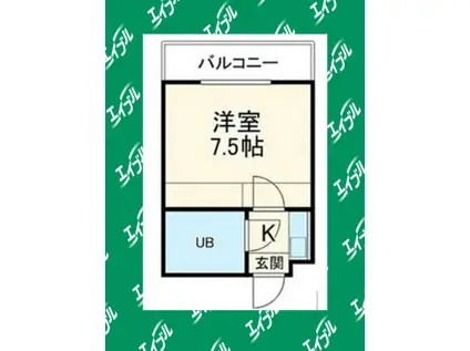 アルカディア御器所(ワンルーム/4階)の間取り写真