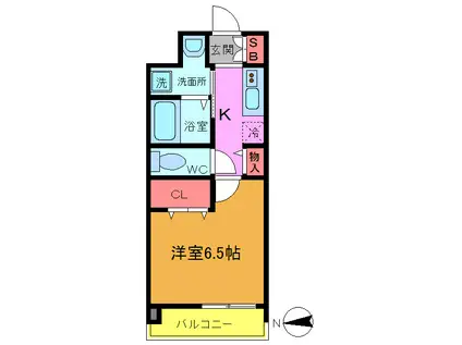 レジディア船橋I・II(1K/3階)の間取り写真