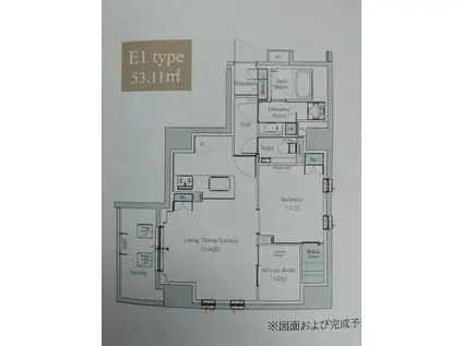 ワンルーフレジデンス中野(2LDK/3階)の間取り写真