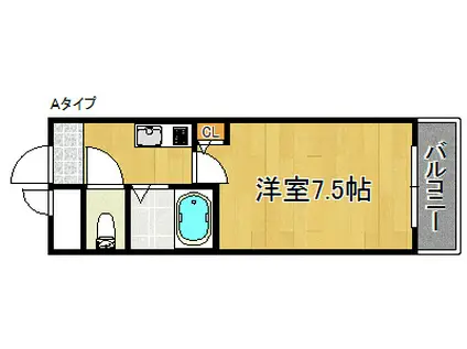 アンシャンテシントー(1K/3階)の間取り写真