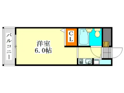 アピス東船橋(1K/3階)の間取り写真