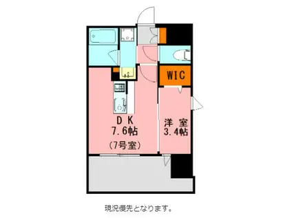 LANDIC BAY FIELD7タイプ(1LDK/7階)の間取り写真