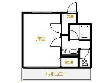 AMICO淀川(1K/4階)の間取り写真