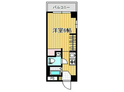 CASA WAT(1K/4階)の間取り写真