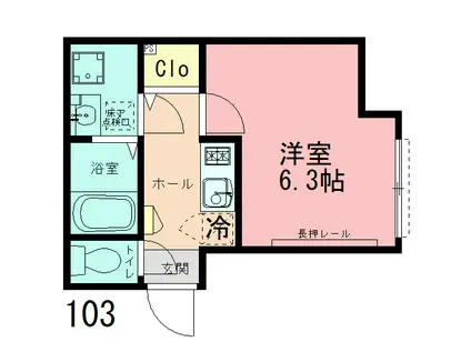 ビスタ ミナミマチダ(1K/1階)の間取り写真