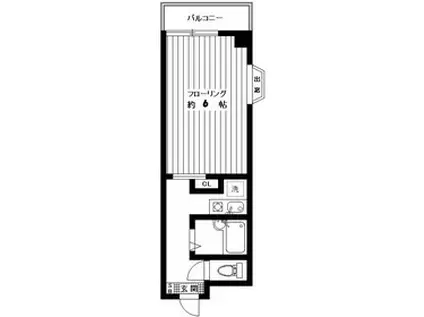 CIDER HOUSE SOUWA(1K/2階)の間取り写真