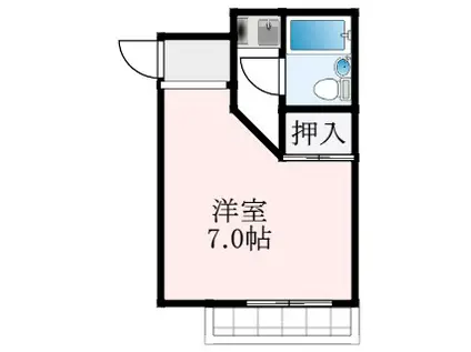 AZ12(ワンルーム/3階)の間取り写真