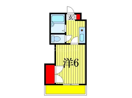 ファミール南(1K/2階)の間取り写真
