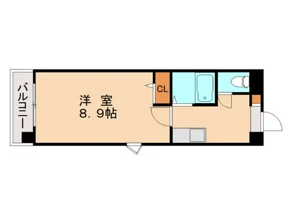 真和ビル(1K/5階)の間取り写真