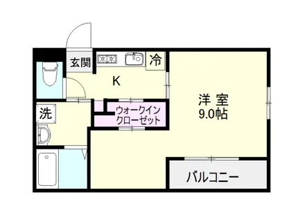 プランドールA(1K/3階)の間取り写真