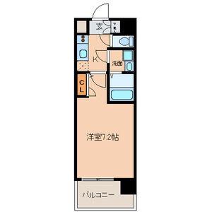 UURコート名古屋名駅(1K/13階)の間取り写真