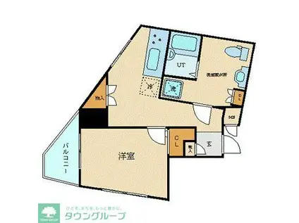 フェニックス笹塚弐番館(1DK/8階)の間取り写真