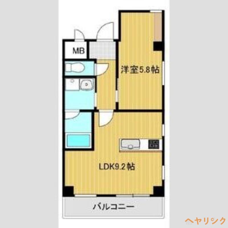 GREEN HILLS7(1LDK/2階)の間取り写真