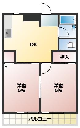 CHANGE.HEIGHTS弥生(1LDK/3階)の間取り写真