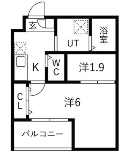 大浜北町シーエム・シス(2K/3階)の間取り写真