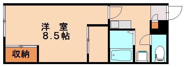 レオパレス大城(1K/2階)の間取り写真
