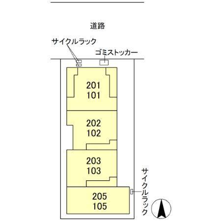 セレスティア竹の塚202(3LDK/2階)の間取り写真