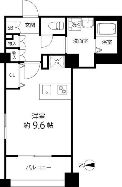 T′S GARDEN高円寺(ワンルーム/4階)の間取り写真