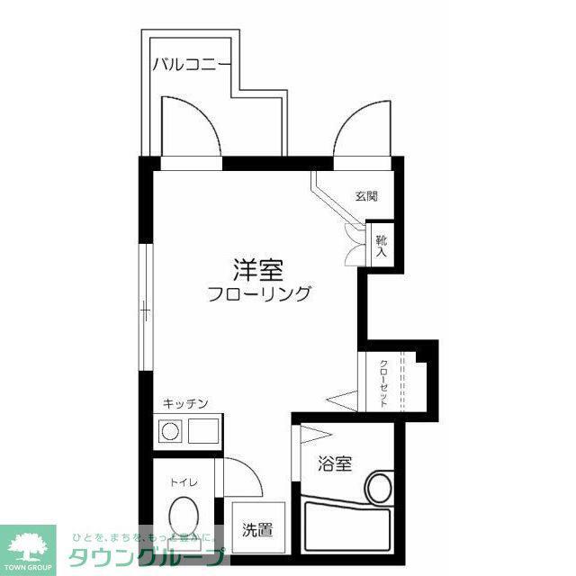 AQUA LUCE I (ワンルーム/2階)の間取り写真
