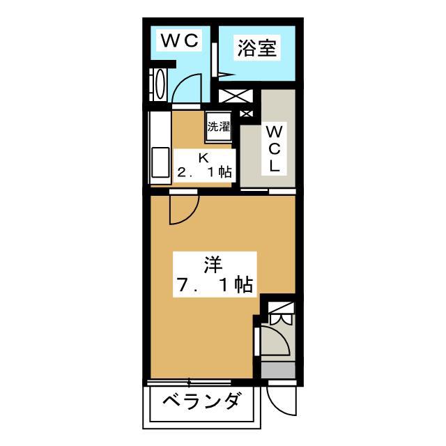 ＪＲ中央線 八王子駅 徒歩16分 3階建 築11年(1K/1階)の間取り写真