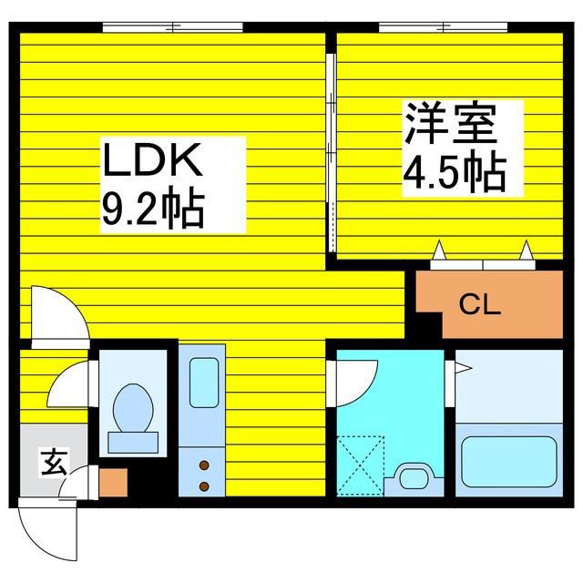 JEEK BLAU MOTOMACHI(1LDK/4階)の間取り写真