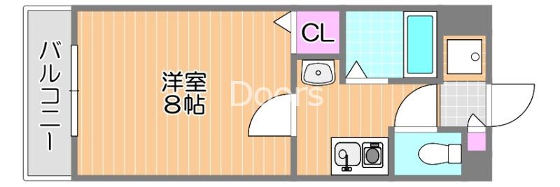 メゾンあけぼの(1K/1階)の間取り写真