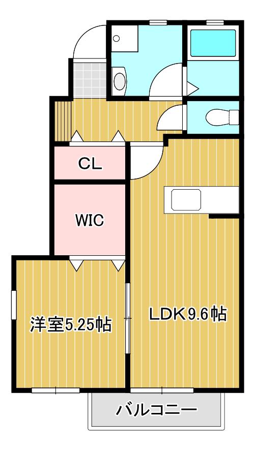 ファインプレイス3(1LDK/1階)の間取り写真