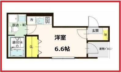 都営新宿線 大島駅(東京) 徒歩7分 3階建 築8年(ワンルーム/2階)の間取り写真