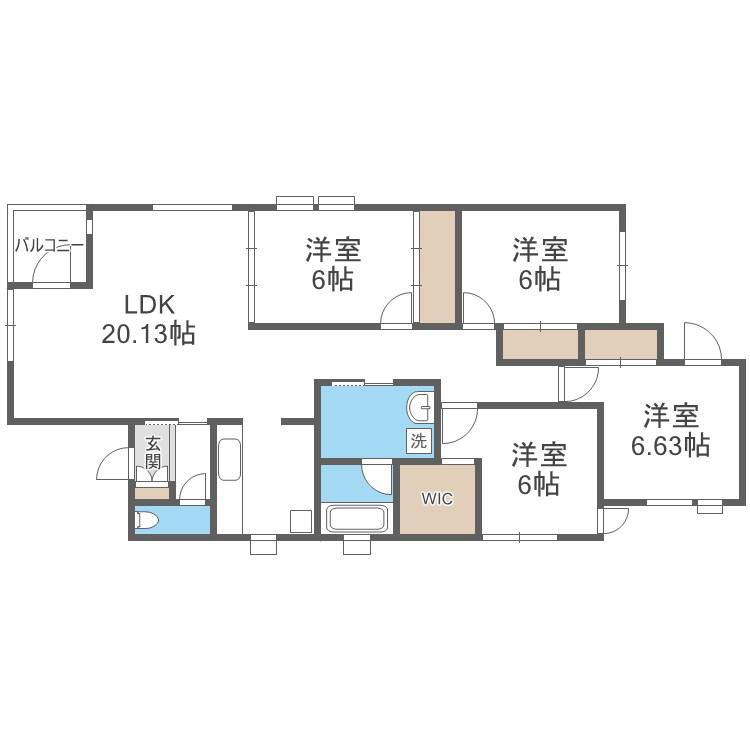 MALIE FUJI(4LDK/1階)の間取り写真