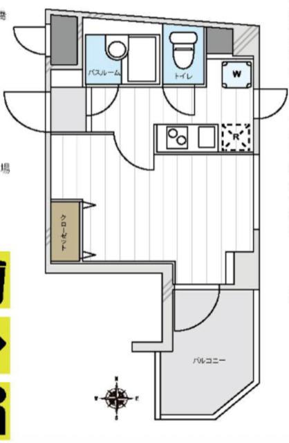 ジュエル目白台(1K/4階)の間取り写真