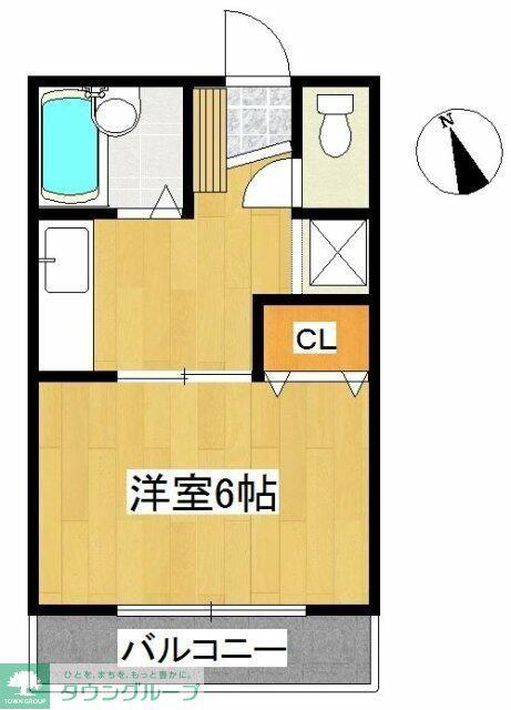 プラネット吉祥寺 II(1K/1階)の間取り写真