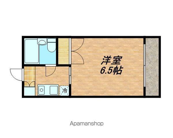 KANAIコーポ(1K/5階)の間取り写真