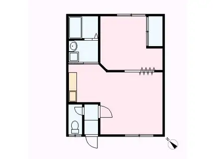 ステラパーク(1LDK/2階)の間取り写真
