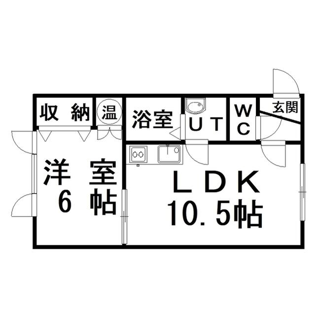 アーバンヒルズ(1LDK/1階)の間取り写真