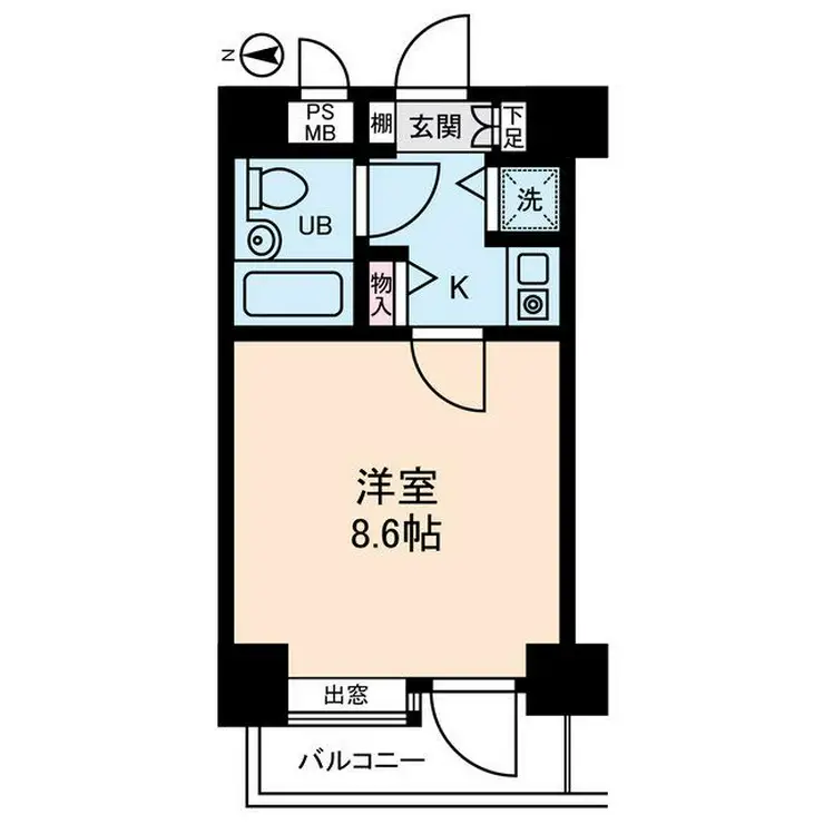 浅草スカイレジテル 10階階 間取り