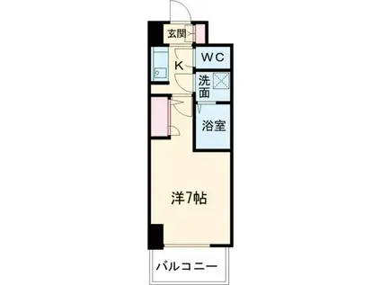 ワールドアイ神戸ハーバーランドII(1K/8階)の間取り写真