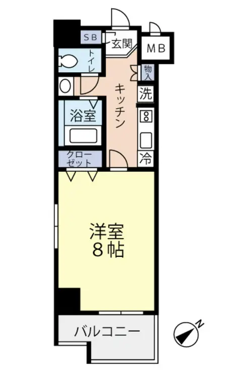 グランヴァンウエストヴィル町田 8階階 間取り