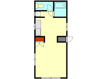 グリーンハイツ(1K/2階)の間取り写真