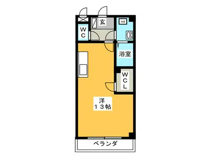 千寿MK(ワンルーム/5階)の間取り写真