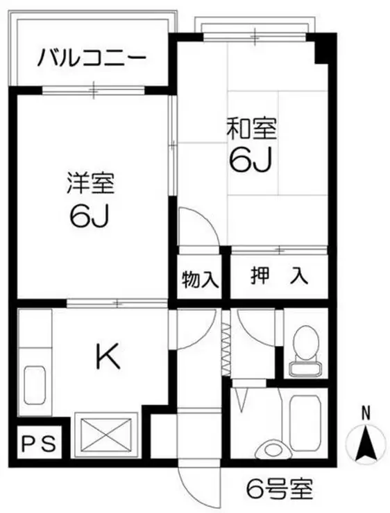 リバーサイドハイツ 3階階 間取り