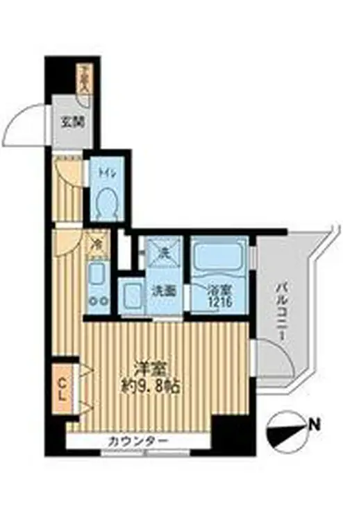 クリオ戸越銀座弐番館 5階階 間取り