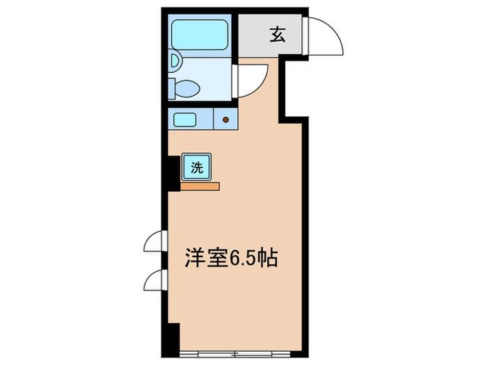 鶴田第一ビル(ワンルーム/3階)の間取り写真