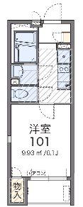 サンモールIII(1K/3階)の間取り写真