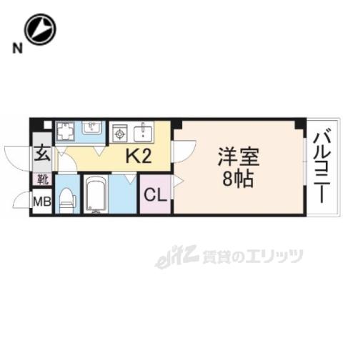 アージェント シート(1K/2階)の間取り写真
