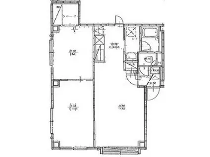 ドルチェ33A(2LDK/2階)の間取り写真