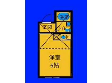 スカイヴィレッジ和田町(ワンルーム/1階)の間取り写真