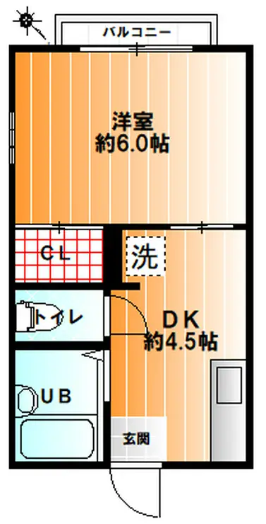 コンフォーツナガヤマ 2階階 間取り