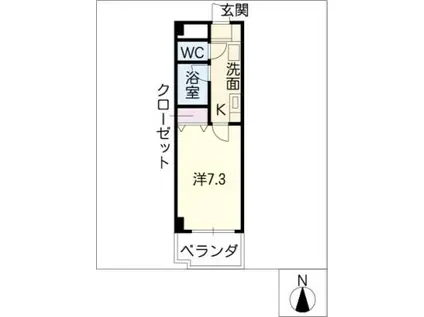 マーベラスヨシダ(1K/3階)の間取り写真