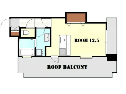 レンレンロイヤルガーデン(ワンルーム/6階)の間取り写真