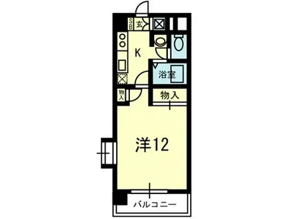 フォディアサーティナインビルディング(1K/6階)の間取り写真